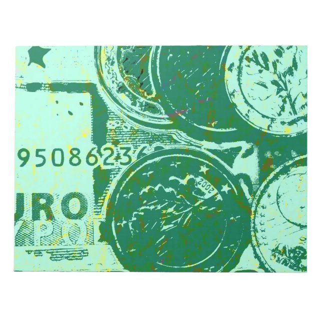 Grünes Geld Notepad (Front)