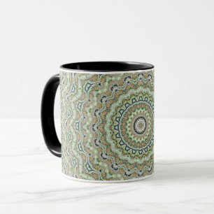 Grünes Kaleidoskop Mug