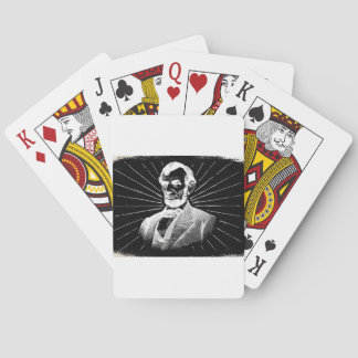 grunge abraham lincoln playing cards
