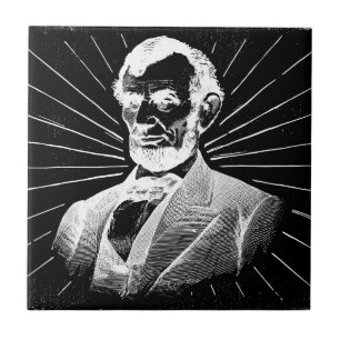 grunge abraham lincoln tile