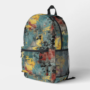 Grunge Abstract Art Backpack