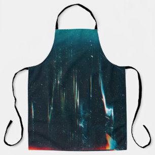 Grunge abstract background. Damaged screen. Orange Apron