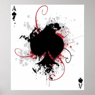 Grunge Ace Poster
