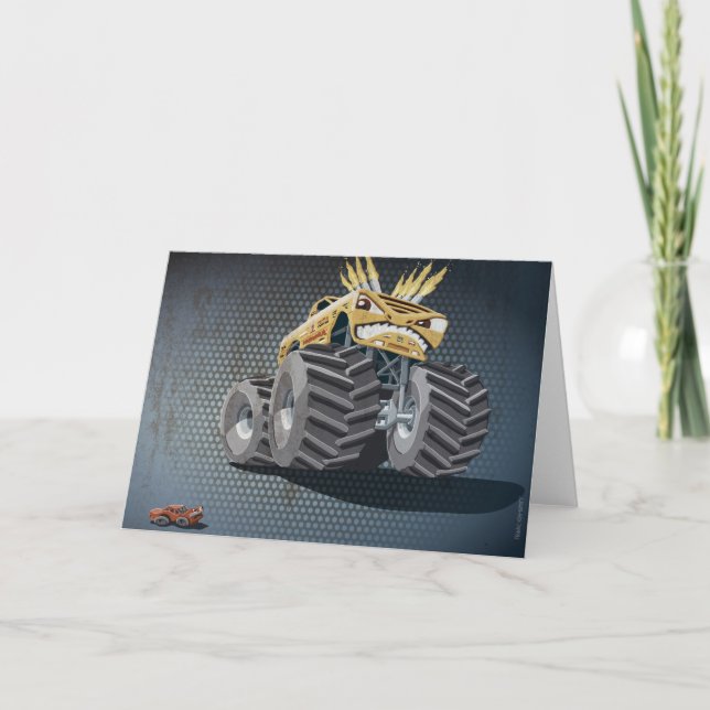 Grunge agressive de camion de monstre de carte de (Devant)