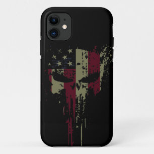 Grunge America skull  Case-Mate iPhone Case