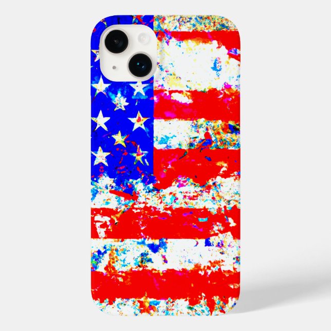 Grunge American Flag Case-Mate iPhone Case (Back)