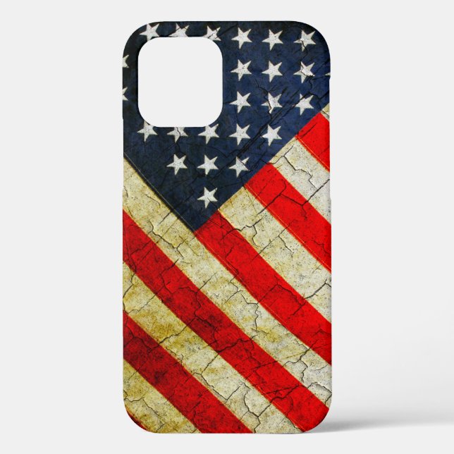 Grunge American flag Case-Mate iPhone Case (Back)