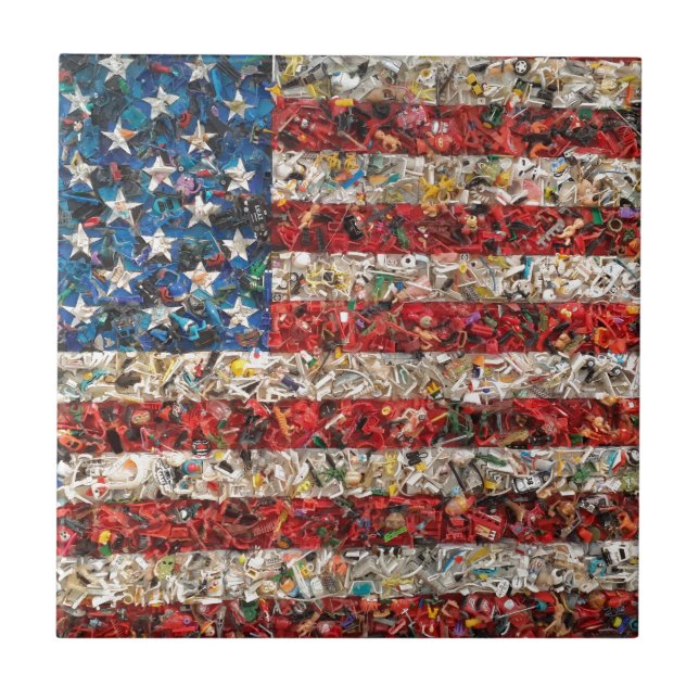 grunge american flag tile (Front)