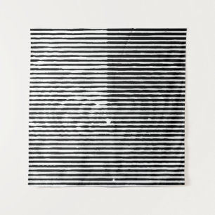grunge art abstract rough random horizontal lines tapestry