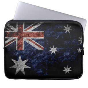 Grunge Australia Flag 4 Laptop Sleeve