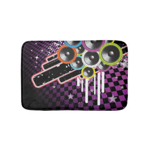 Grunge background bath mat