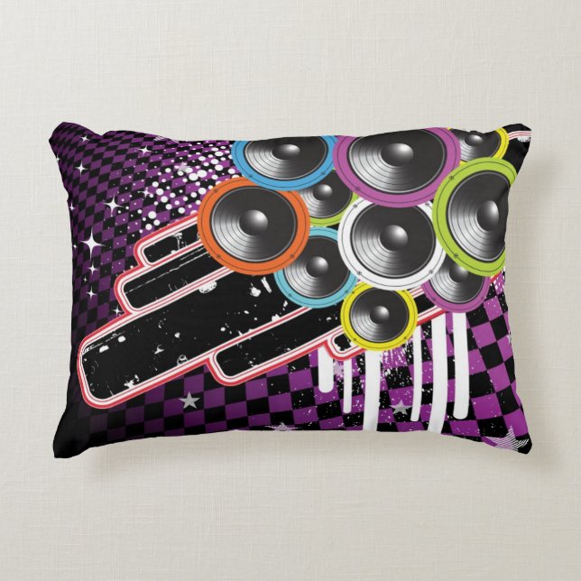 Grunge background decorative pillow (Front)