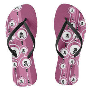 Grunge Background Flip Flops