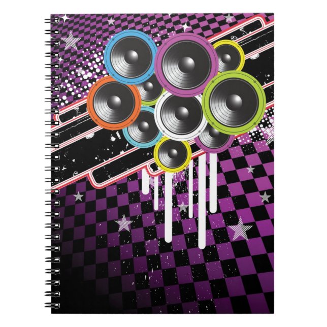 Grunge background notebook (Front)