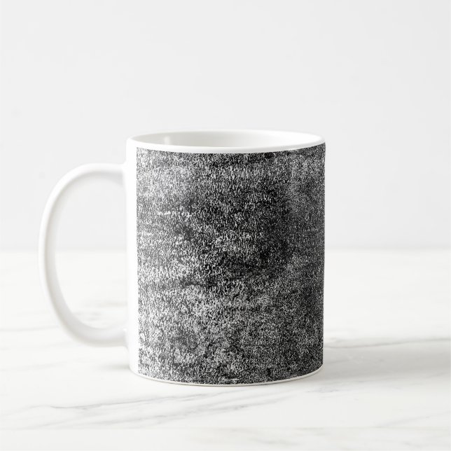 Grunge background of black and whiteabstract, aged coffee mug (Left)