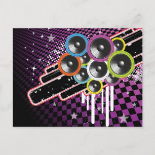 Grunge background postcard