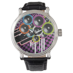 Grunge background watch