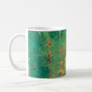Grunge background with vintage style graphic eleme coffee mug