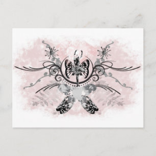 Grunge Ballet Postcard