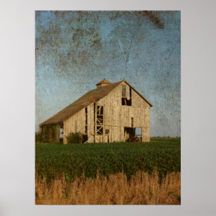 Grunge Barn Poster