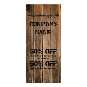 grunge barn wood Construction Carpentry Rack Card