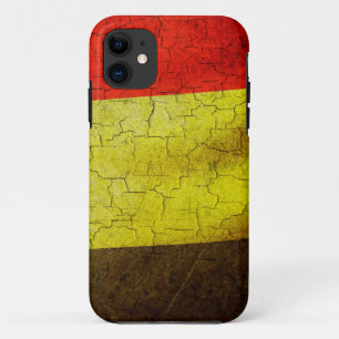 Grunge Belgium flag iPhone 11 Case