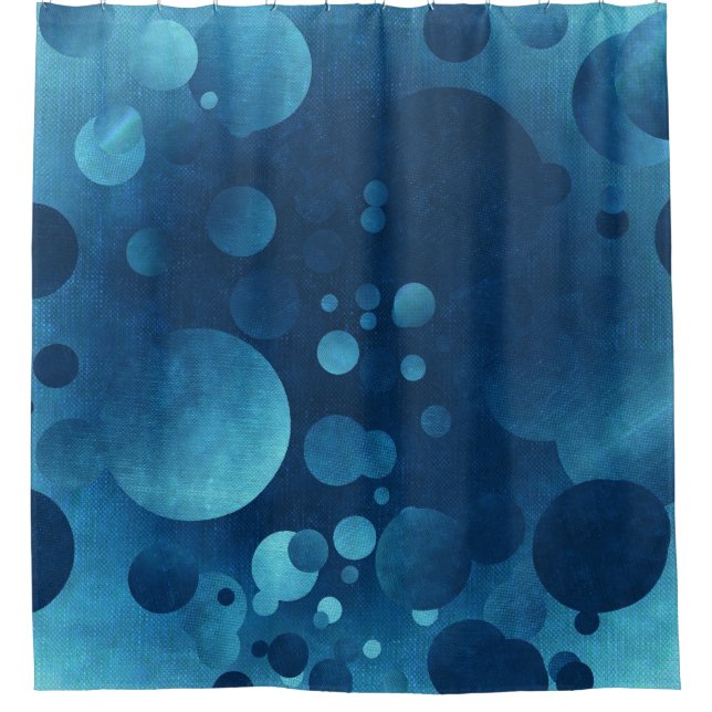 Grunge Blue Geometric Circles (Front)