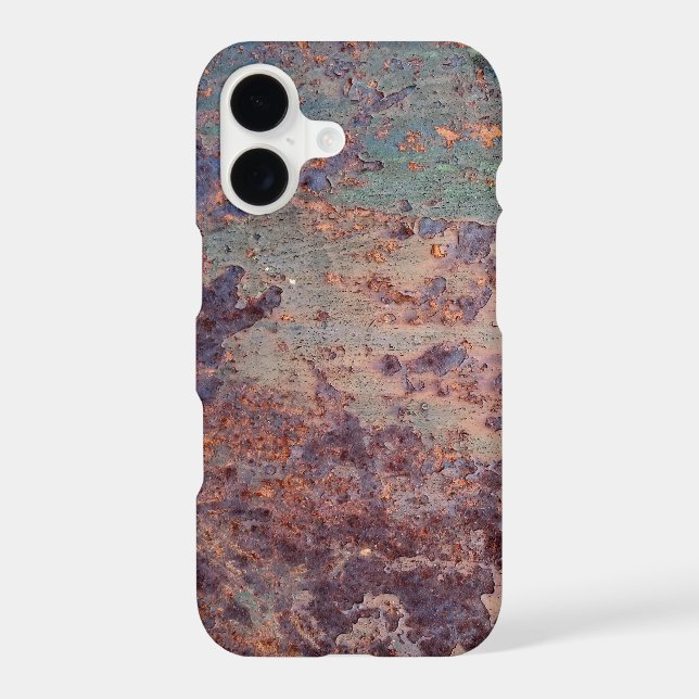 Grunge Blue Rusted Metal Pattern (Back)
