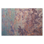 Grunge Blue Rusted Metal Pattern Tissue Paper