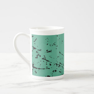 grunge bone china mug