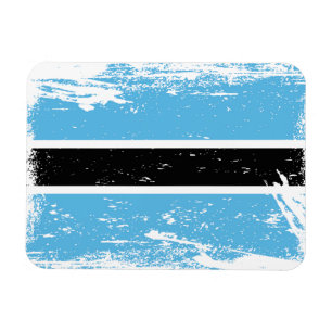 Grunge Botswana Flag Magnet