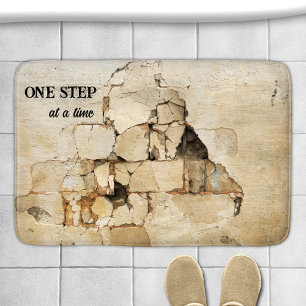 Grunge Brick Industrial Bath Mat