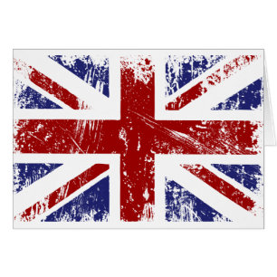 Grunge britannique de punk d'Union Jack de drapeau