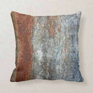 Grunge Brown Rust Texture Pattern Throw Pillow