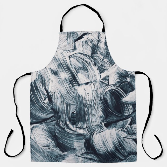 Grunge Brush Strokes, Abstract Background. Apron (Front)