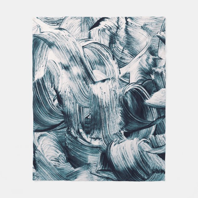 Grunge brush strokes background fleece blanket (Front)