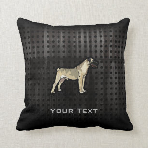 Grunge Bullmastiff Throw Pillow