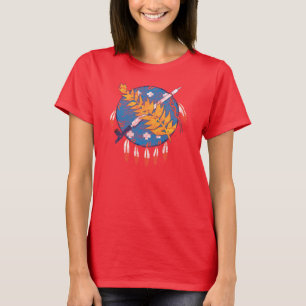 Grunge Burn Out Oklahoma State Flag T-Shirt
