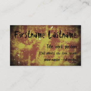 Grunge Business Card