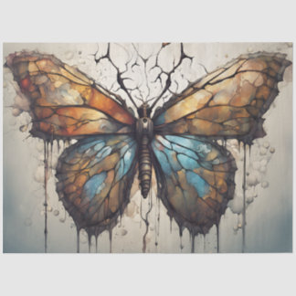 Grunge Butterfly Decoupage Paper