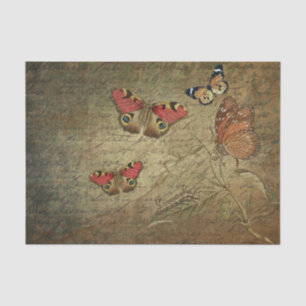 Grunge Butterfly Decoupage Tissue Paper