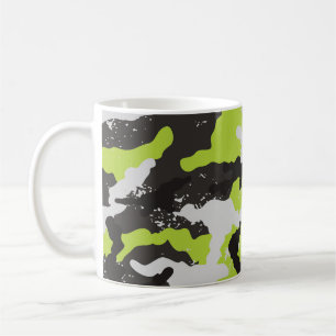 Grunge Camouflage Vintage Background Coffee Mug