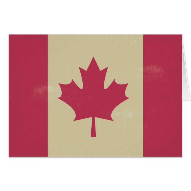 grunge canadian flag (Front Horizontal)
