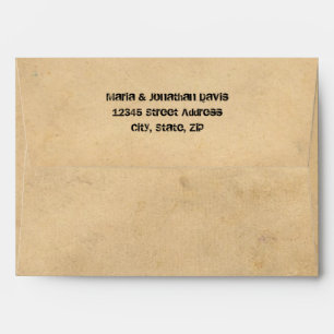 Grunge Casual Brown Paper Envelope