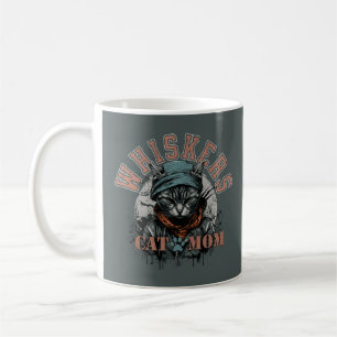Grunge Cat Mom Coffee Mug