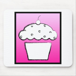 grunge cherry cupcake mouse pad