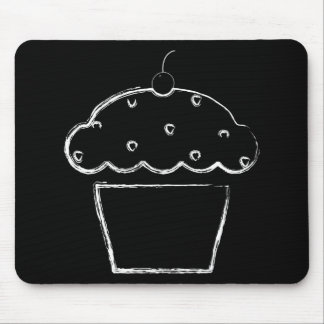 grunge cherry cupcake mouse pad