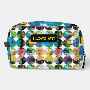 Grunge circles. dopp kit