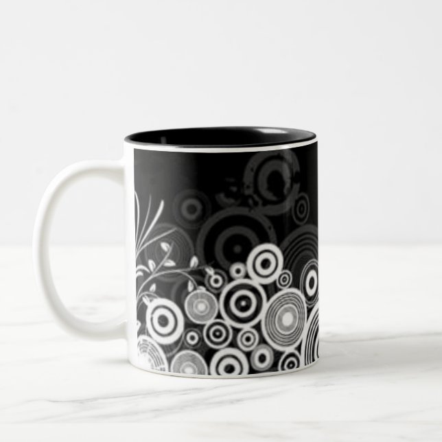 Grunge Circles Mug (Left)