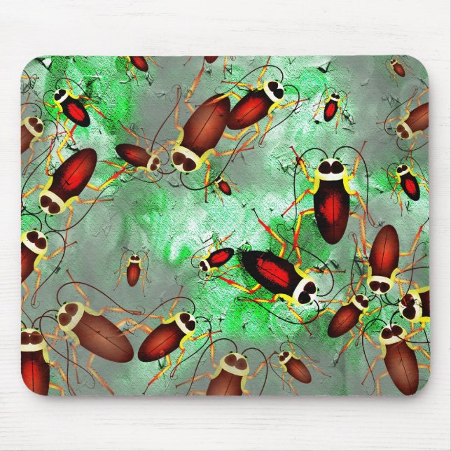 grunge-cockroaches mouse pad (Front)